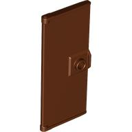 Door 3 x 6 in Reddish Brown