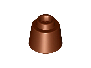 Cone 1.17 x 1.17 x 2/3 (Fez) in Reddish Brown