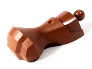 Large Figure Limb, Arm and Fist, with Ball Joint in Reddish Brown