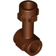 Bar 1L with Top Stud and Two Side Studs in Reddish Brown