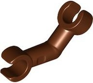 Arm Skeleton Bent with Clips at 90° [Vertical Grip] in Reddish Brown
