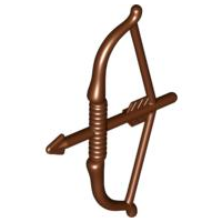 Weapon Bow and Arrow Long in Reddish Brown