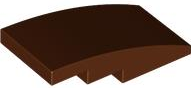 Brick Curved 4 x 2 No Studs in Reddish Brown