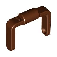 Bucket 1 x 1 x 1 Handle in Reddish Brown