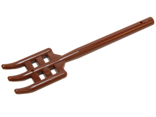 Equipment Pitchfork / Fork, Flat End [Soft] in Reddish Brown