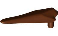 Animal Body Part, Dinosaur, Pteranodon Jaw Bottom with Pin [Flexible Plastic] in Reddish Brown