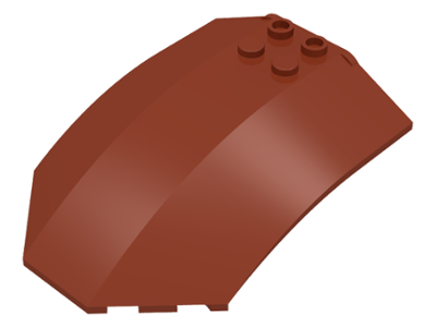 Windscreen 8 x 6 x 2 Curved in Reddish Brown