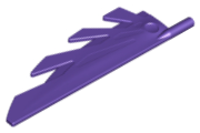 Creature Body Part, Wing 9L with Stylized Feathers in Dark Purple