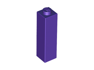 Brick 1 x 1 x 3 in Dark Purple