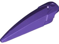 Large Figure Limb Cover / Claw / Spike Large with Axle in Dark Purple