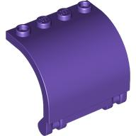 Panel 3 x 4 x 3 Curved in Dark Purple