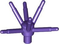 Plant, Flower Stem with Bar and 6 Stems in Dark Purple