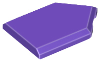 Tile Special 2 x 3 Pentagonal in Dark Purple
