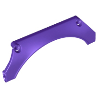 Technic Panel Car Mudguard Arched 15 x 2 x 5 in Dark Purple
