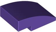 Brick Curved 3 x 2 No Studs in Dark Purple