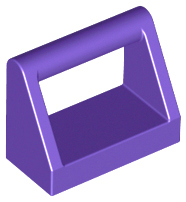 Tile Special 1 x 2 with Handle in Dark Purple