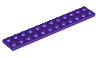 Plate 2 x 12 in Dark Purple