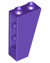 Brick Sloped Inverted 75° 2 x 1 x 3 in Dark Purple
