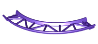 Vehicle Track, Roller Coaster, Curve in Dark Purple