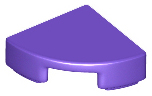 Tile Round 1 x 1 Quarter in Dark Purple