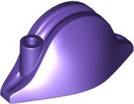 Hat Pirate Bicorne (Admiral) in Dark Purple