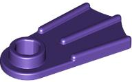Minifig Footwear Flipper [Thick] in Dark Purple