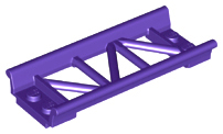 Vehicle Track, Roller Coaster Straight 8L in Dark Purple