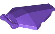 Windscreen 6 x 4 x 1 Hexagonal with Handle in Dark Purple