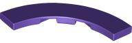 Tile 4 x 4 Curved, Macaroni in Dark Purple