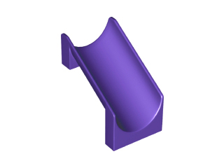 Slide Straight 4 x 6 x 6 in Dark Purple
