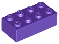 Brick 2 x 4 in Dark Purple