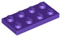 Plate 2 x 4 in Dark Purple
