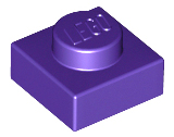 Plate 1 x 1 in Dark Purple