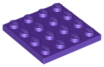 Plate 4 x 4 in Dark Purple