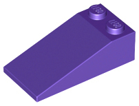 Brick Sloped 18° 4 x 2 in Dark Purple