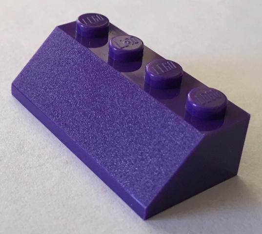 Brick Sloped 45° 2 x 4 in Dark Purple
