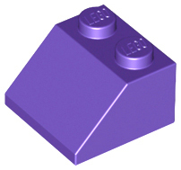 Brick Sloped 45° 2 x 2 in Dark Purple