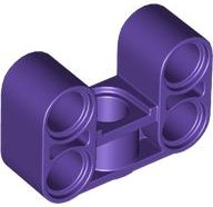 Technic Beam 2 x 3 Thick [90° Offset Centre Beam Hole] in Dark Purple