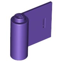 Door 1 x 3 x 2 Right in Dark Purple