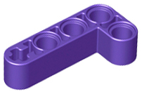 Technic Beam 2 x 4 L-Shape Thick in Dark Purple