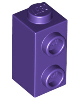 Brick Special 1 x 1 x 1 2/3 with Studs on 1 Side in Dark Purple