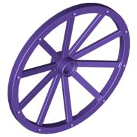 Wheel Wagon Giant (56mm D., 7 studs Dia.) in Dark Purple