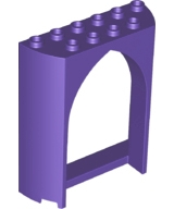 Panel 2 x 6 x 6 with Gothic Arch in Dark Purple
