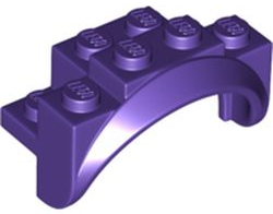 Wheel Arch, Mudguard 4 x 2 x 2 1/2 in Dark Purple