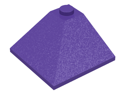 Brick Sloped 33° 3 x 3 Double Convex in Dark Purple