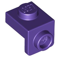 Bracket 1 x 1 - 1 x 1 in Dark Purple