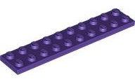 Plate 2 x 10 in Dark Purple