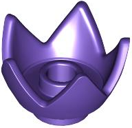 Crown / Flower / Egg Shell Half in Dark Purple