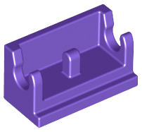 Hinge Brick 1 x 2 Base in Dark Purple
