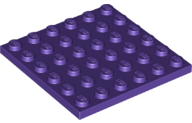 Plate 6 x 6 in Dark Purple